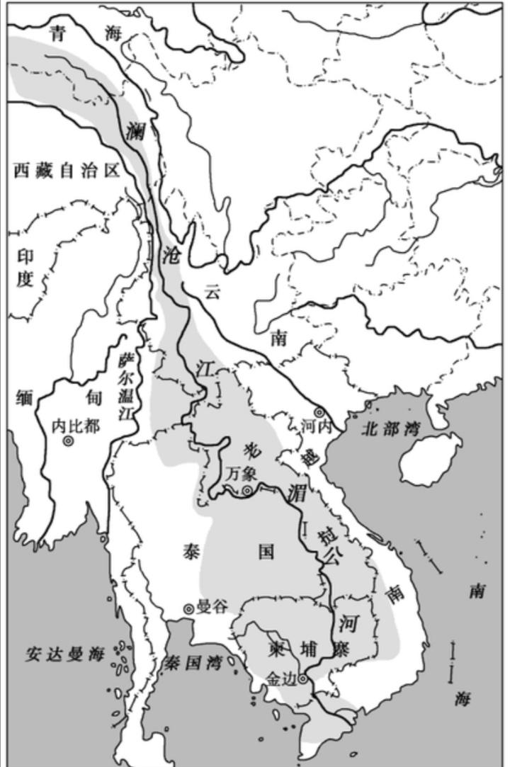 澜沧江地图位置图片