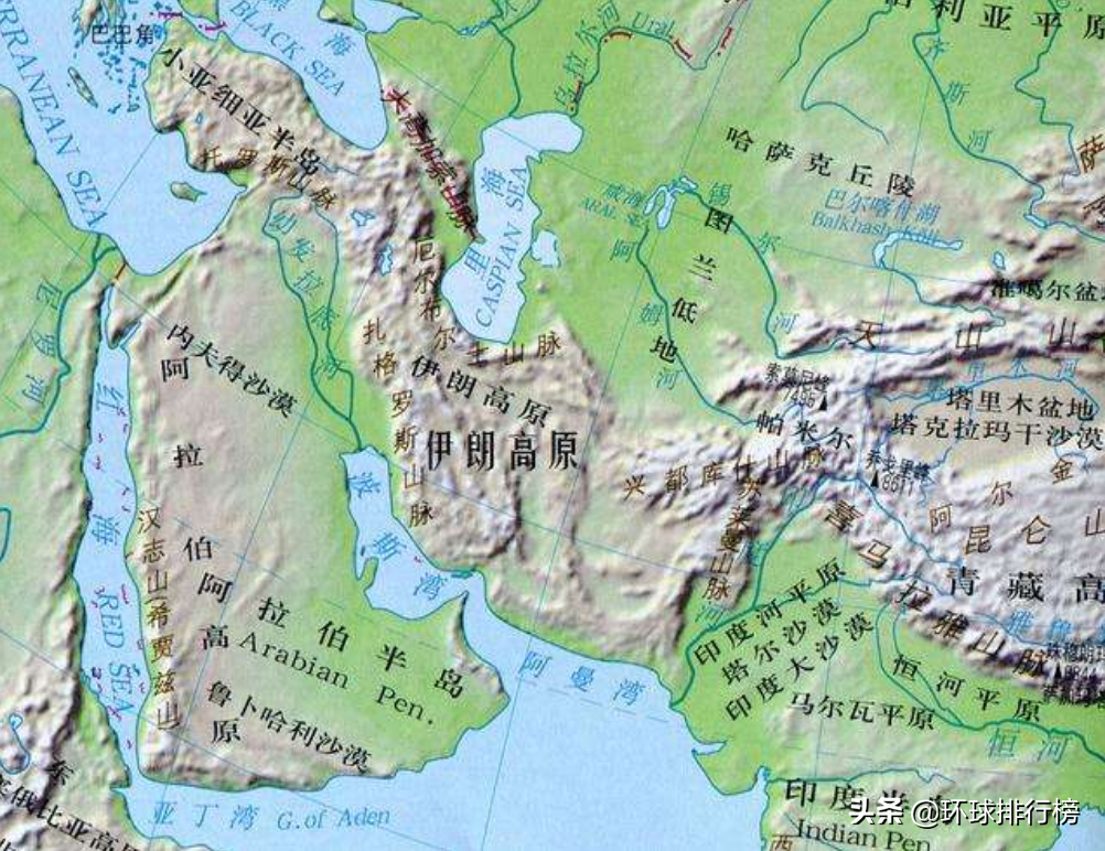 伊朗高原地形图片